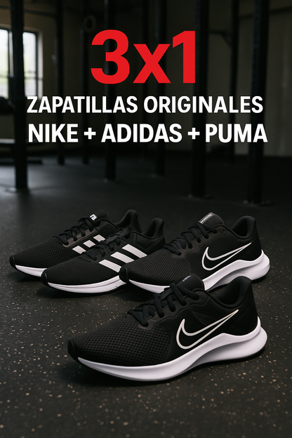 MEGA COMBO 3X1: NIKE+ ADIDAS+ PUMA