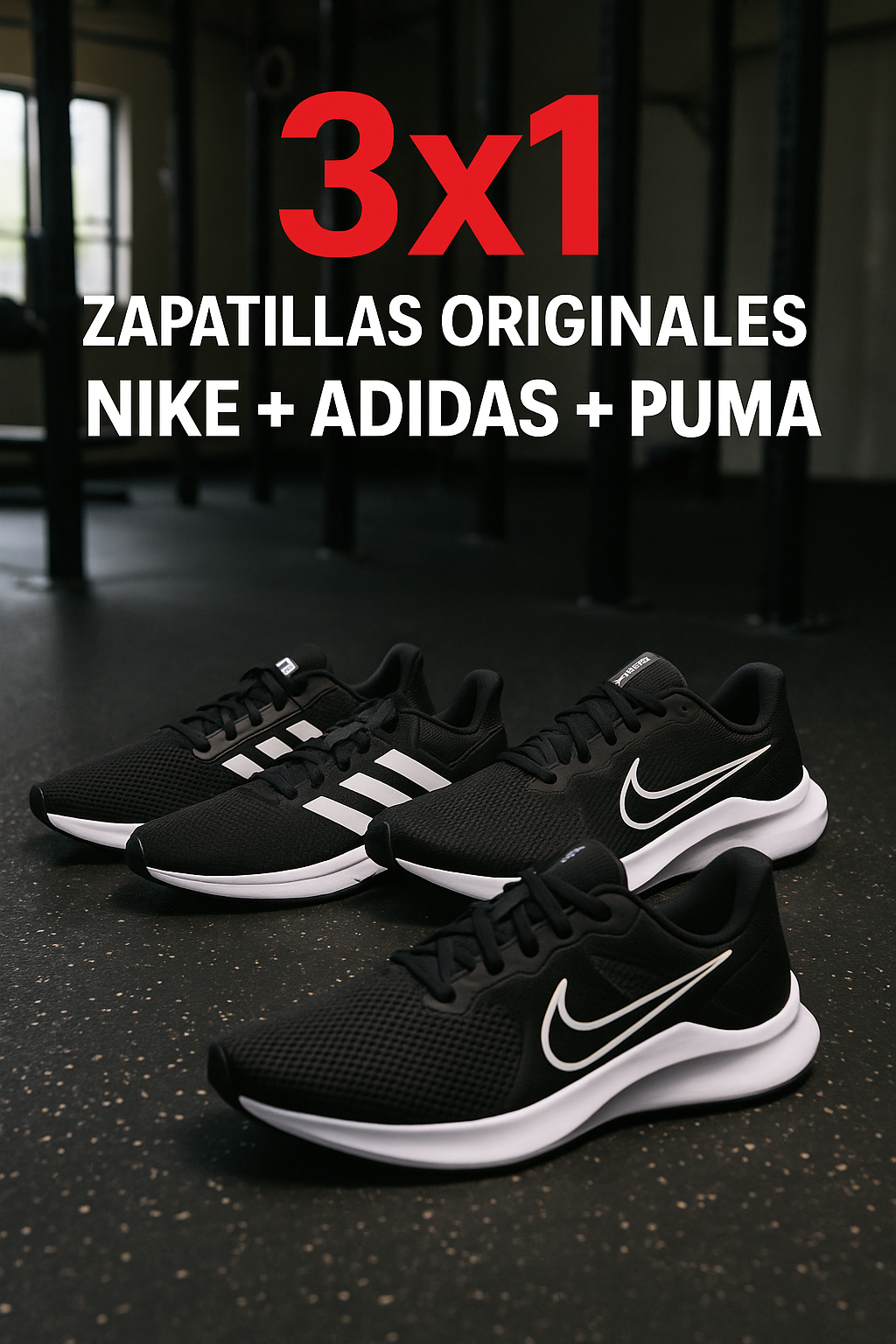 MEGA COMBO 3X1: NIKE+ ADIDAS+ PUMA