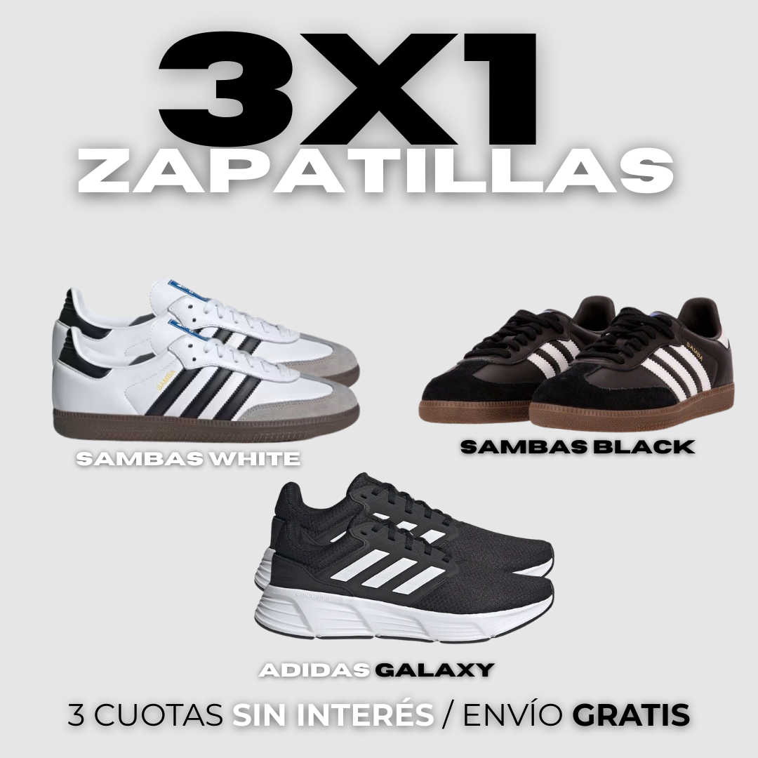 3X1 (2 SAMBAS + 1 ADIDAS)