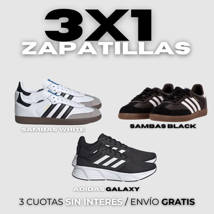 3X1 (2 SAMBAS + 1 ADIDAS)