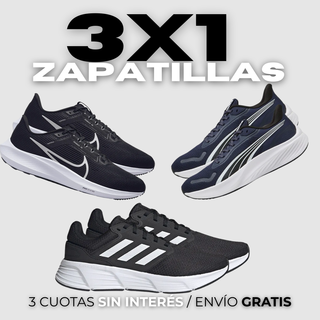 MEGA COMBO 3X1: NIKE+ ADIDAS+ PUMA